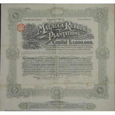The Malacca Rubber Plantations Ltd (1 Act P)