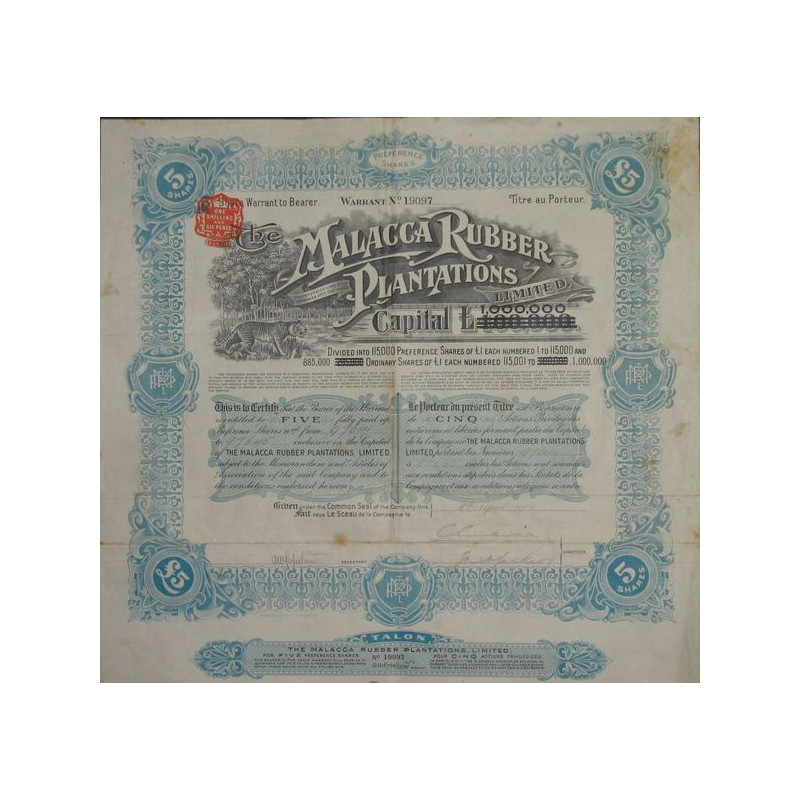 The Malacca Rubber Plantations Ltd (5 Act P)