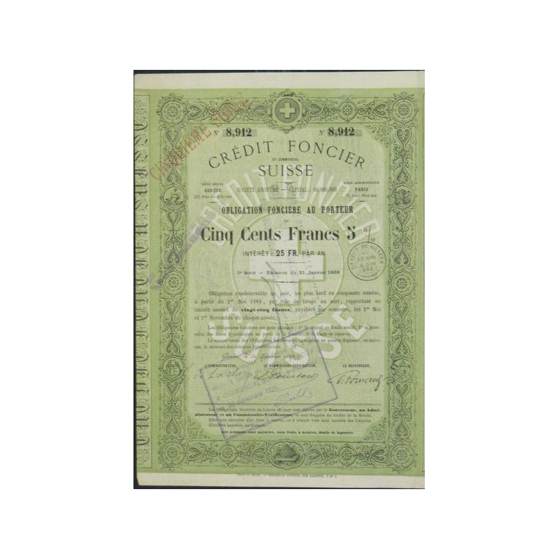 Crédit Foncier et Commercial Suisse (Obl 5 %)
