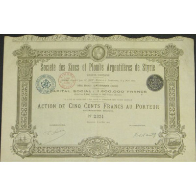 Société des Zincs et Plombs Argentifères de Styrie