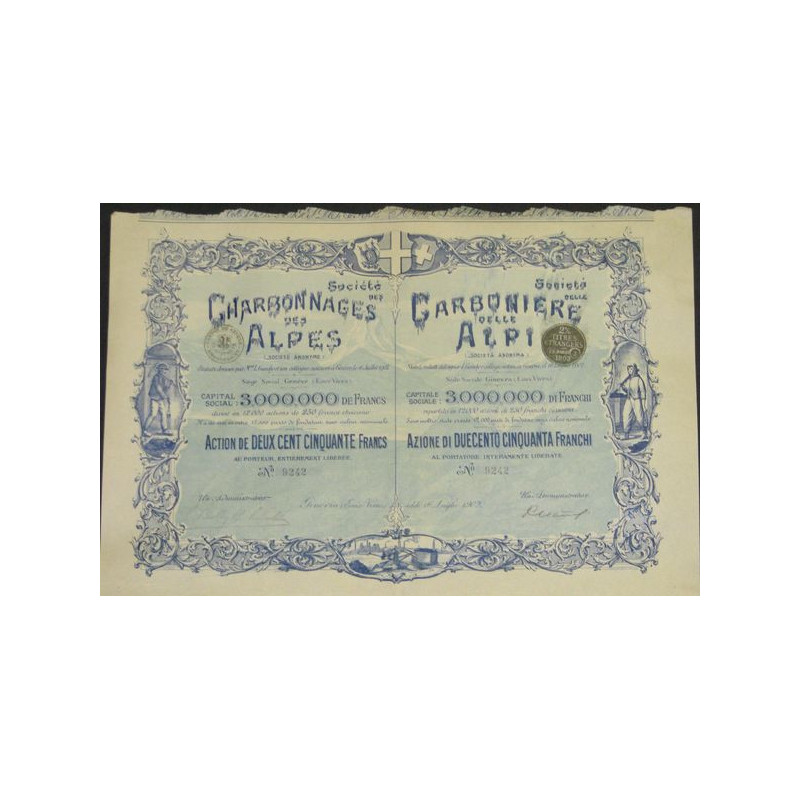 Sté Des Charbonnages des Alpes (Act)