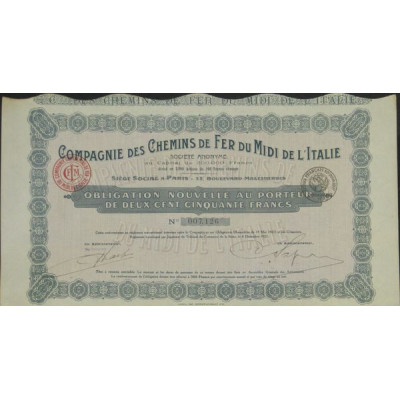 Cie des Chemins de Fer du Midi de l'Italie