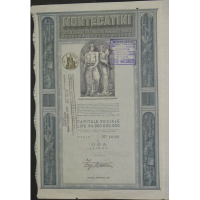 Montecatini - Sta Gal per l'Industria Mineraria e Chimica (1 Act)