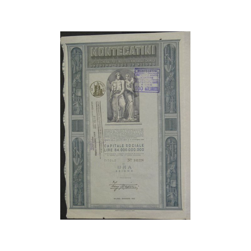 Montecatini - Sta Gal per l'Industria Mineraria e Chimica (1 Act)