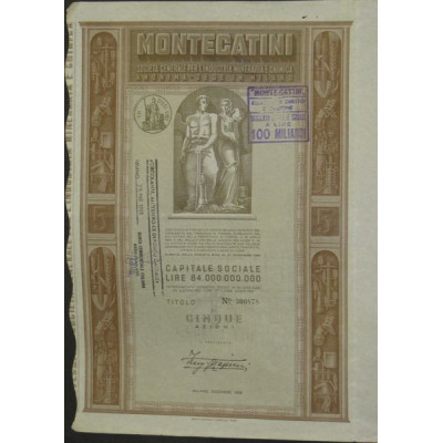 Montecatini - Sta Gal per l'Industria Mineraria e Chimica (5 Act)