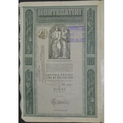 Montecatini - Sta Gal per l'Industria Mineraria e Chimica (10 Act)