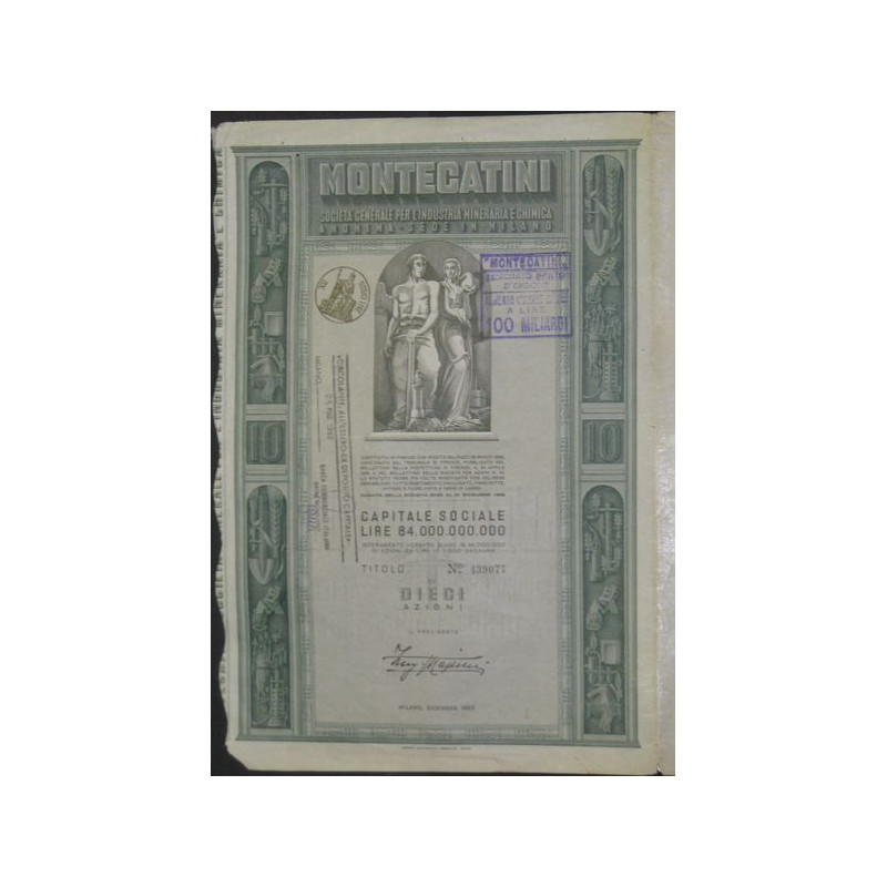 Montecatini - Sta Gal per l'Industria Mineraria e Chimica (10 Act)