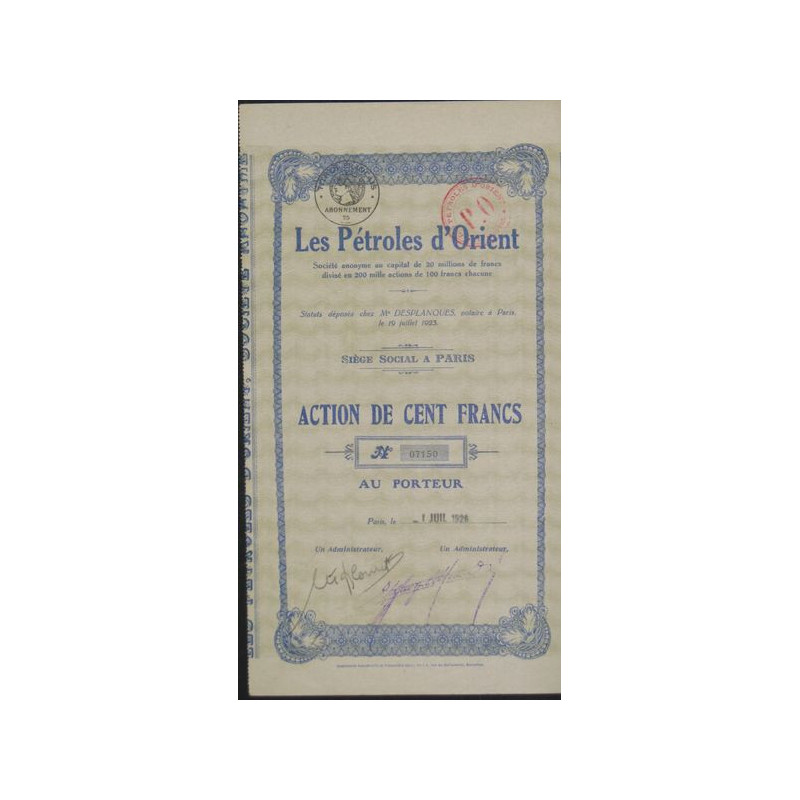 Les Pétroles d'Orient