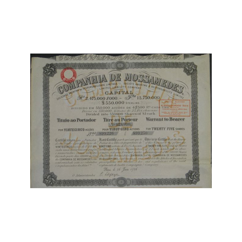 Companhia de Mossamedes (25 Act grise)