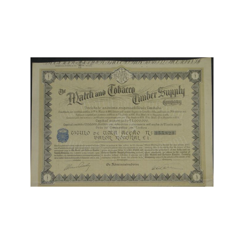 The Match and Tobacco Timber Supply Cy (1 Act)