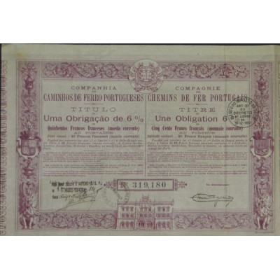 Cie des Chemins de Fer Portugais (Obl 6%)