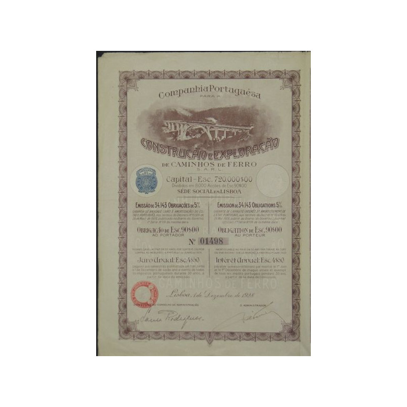 Cia Portuguesa para a Construçao e Exploraçao de Caminhos de Ferro