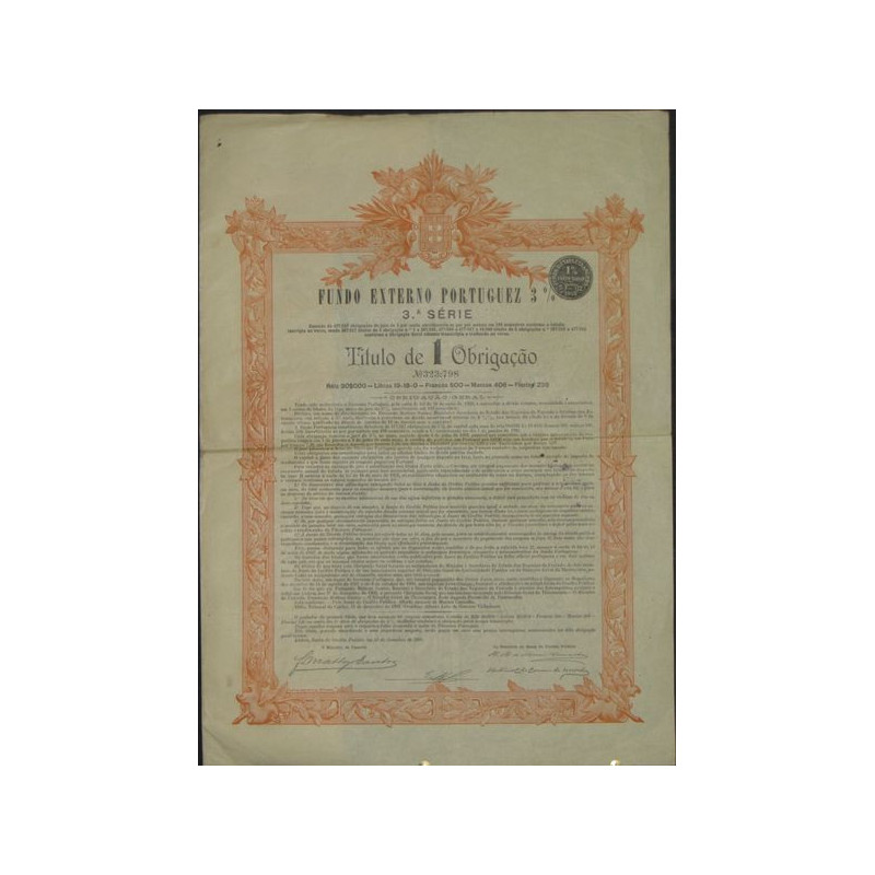 Fundo Externo Portuguez 3% - Serie 3 (Titre 01 Obl)