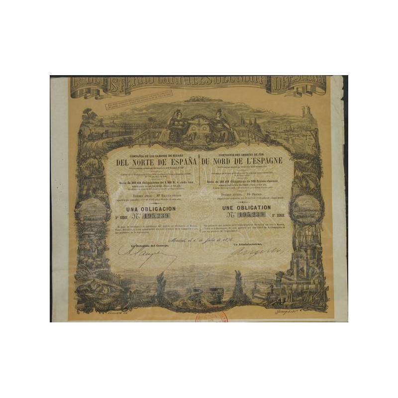 Cie des Chemins de Fer du Nord de l'Espagne (1876)