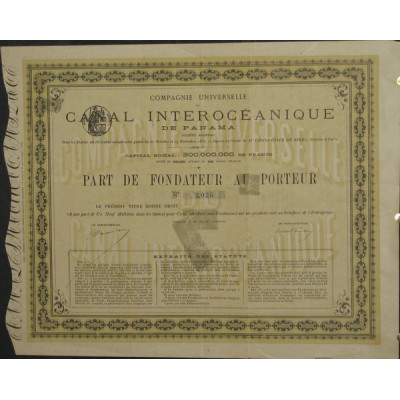 Cie Universelle du Canal Interocéanique de Panama (PF)