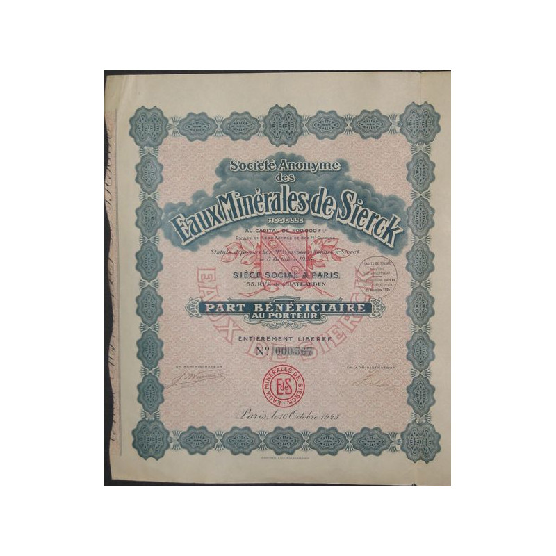 S.A. des Eaux Minérales de Sierck (PB)