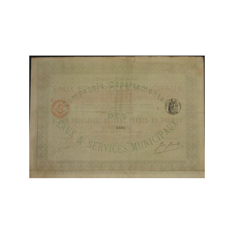 Cie Départementale des Eaux & Services Municipaux