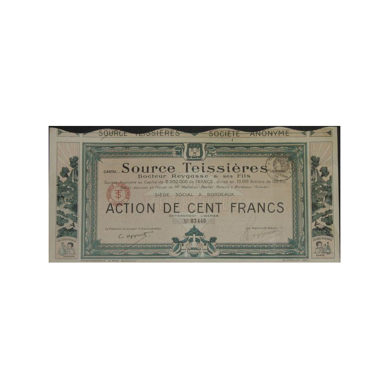 Source Teissières - Docteur Reygasse & ses fils