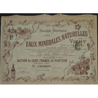 Sté Nlle des Eaux Naturelles de Vichy - Source des Etoiles