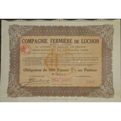 Cie Fermière de Luchon (Obl)