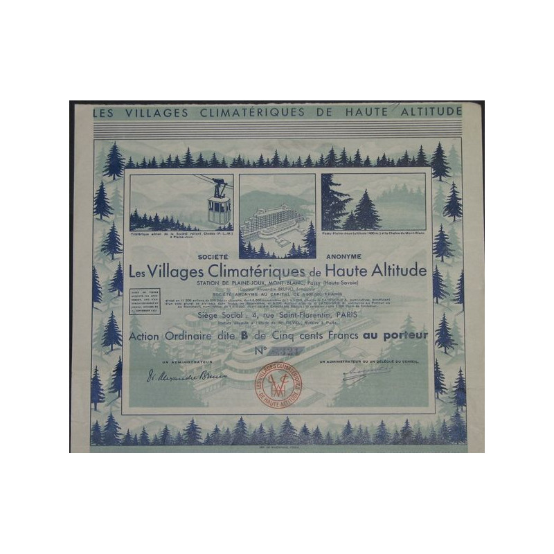 S.A. Les Villages Climatériques de Haute Altitude