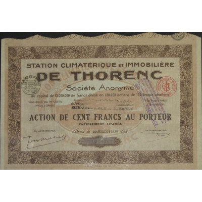 Station Climatérique et Immobilière de Thorenc (Act 100 F) (modele 1)