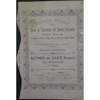 Cie Fermière des Eaux & Thermes de Saint-Antonin