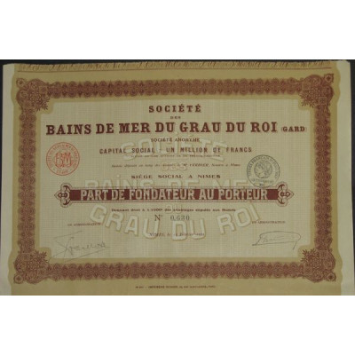 Sté des Bains de Mer du Grau du Roi