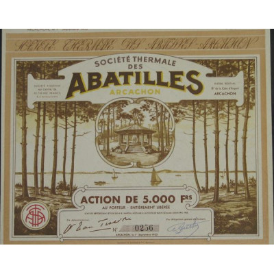 Sté Thermale des Abatilles - Arcachon (Act)