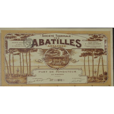Sté Thermale des Abatilles - Arcachon (PF)