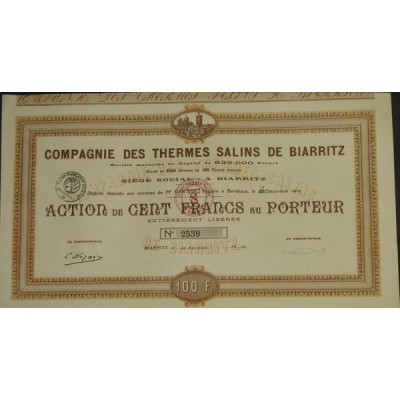 Cie des Thermes Salins de Biarritz