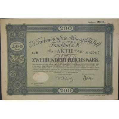 J.G. Farbenindustrie Aktiengesellschaft (200 Rm)