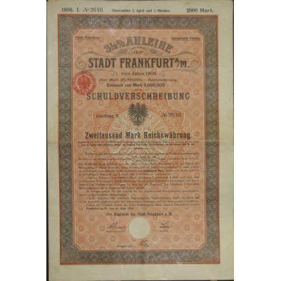 3 1/2 % der Stadt Frankfurt A/M