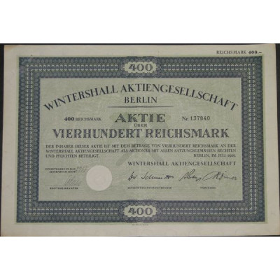 Wintershall Aktiengelsellschaft Berlin