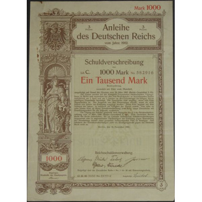 Anleihe des Deutschen Reichs vom Jahre 1902 (1000 Marks)