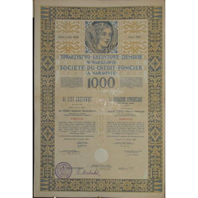 Sté du Crédit Foncier - Lettre de gage