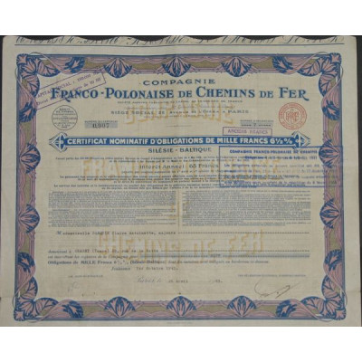 Cie Franco-Polonaise de Chemins de Fer (Nomin)