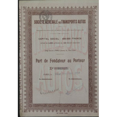 Sté Gale des Transports Autos