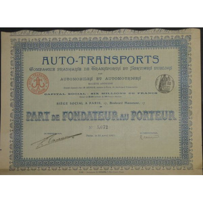 Auto-Transports Cie Française de Transports et Services Publics