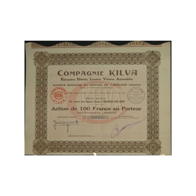 Cie Kilva Kilomètres Illimités Location Voitures Automobiles