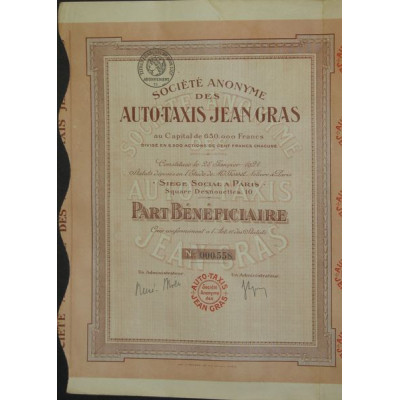 S.A. des Auto-Taxis Jean Gras (PB)