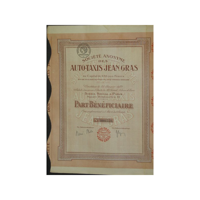 S.A. des Auto-Taxis Jean Gras (PB)