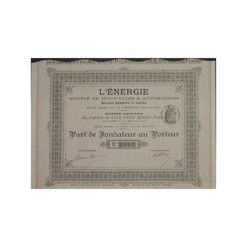 L'Energie - Sté de Motocycles & Accessoires