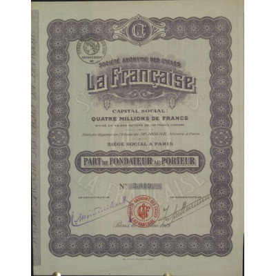 S.A. des Cycles La Française (PF)