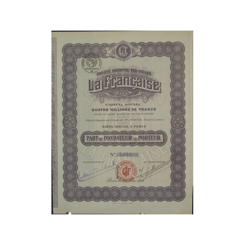 S.A. des Cycles La Française (PF)