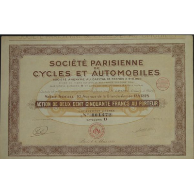 Sté Parisienne de Cycles et Automobiles