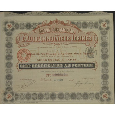 Sté Internationale de l'Autocommutateur Lorimer