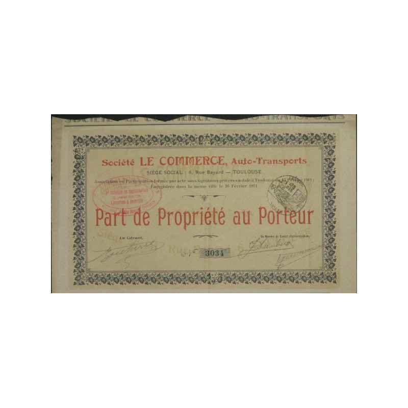 Sté Le Commerce Auto-Transports