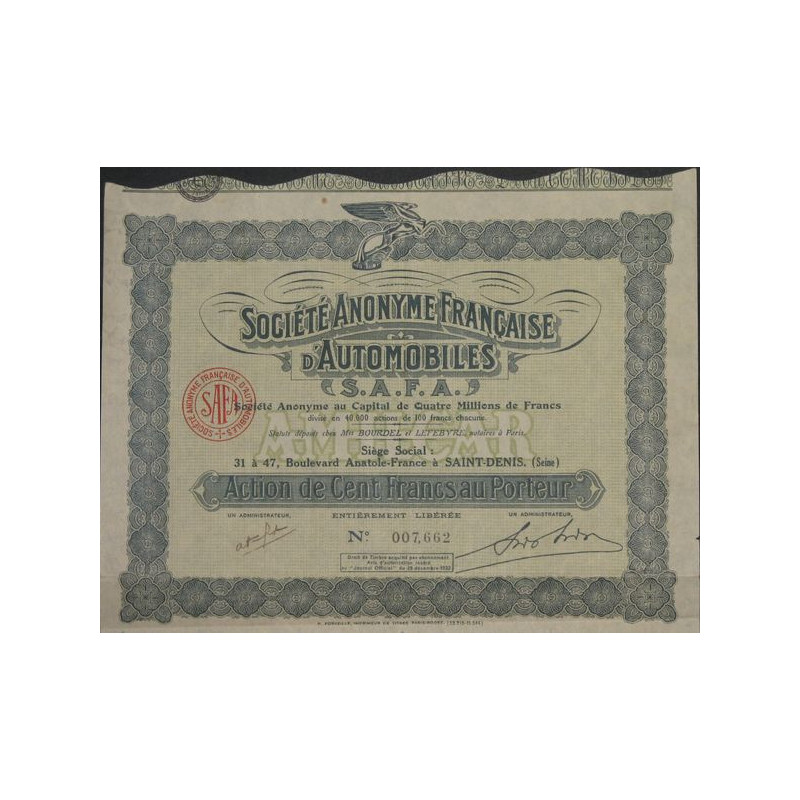 S.A. Française d'Automobiles 'S.A.F.A.'