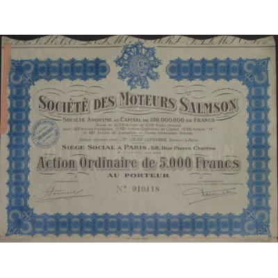Sté des Moteurs Salmson (Act O)